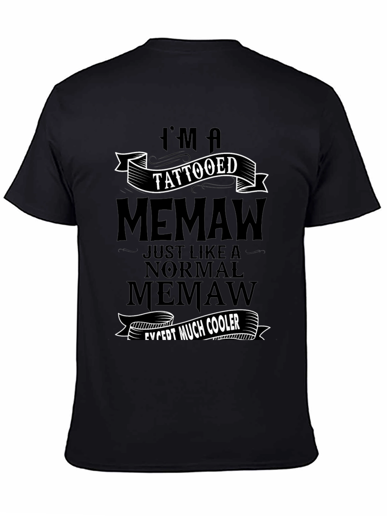 Tattooed Memaw Graphic Tee - Cool Grandma Shirt