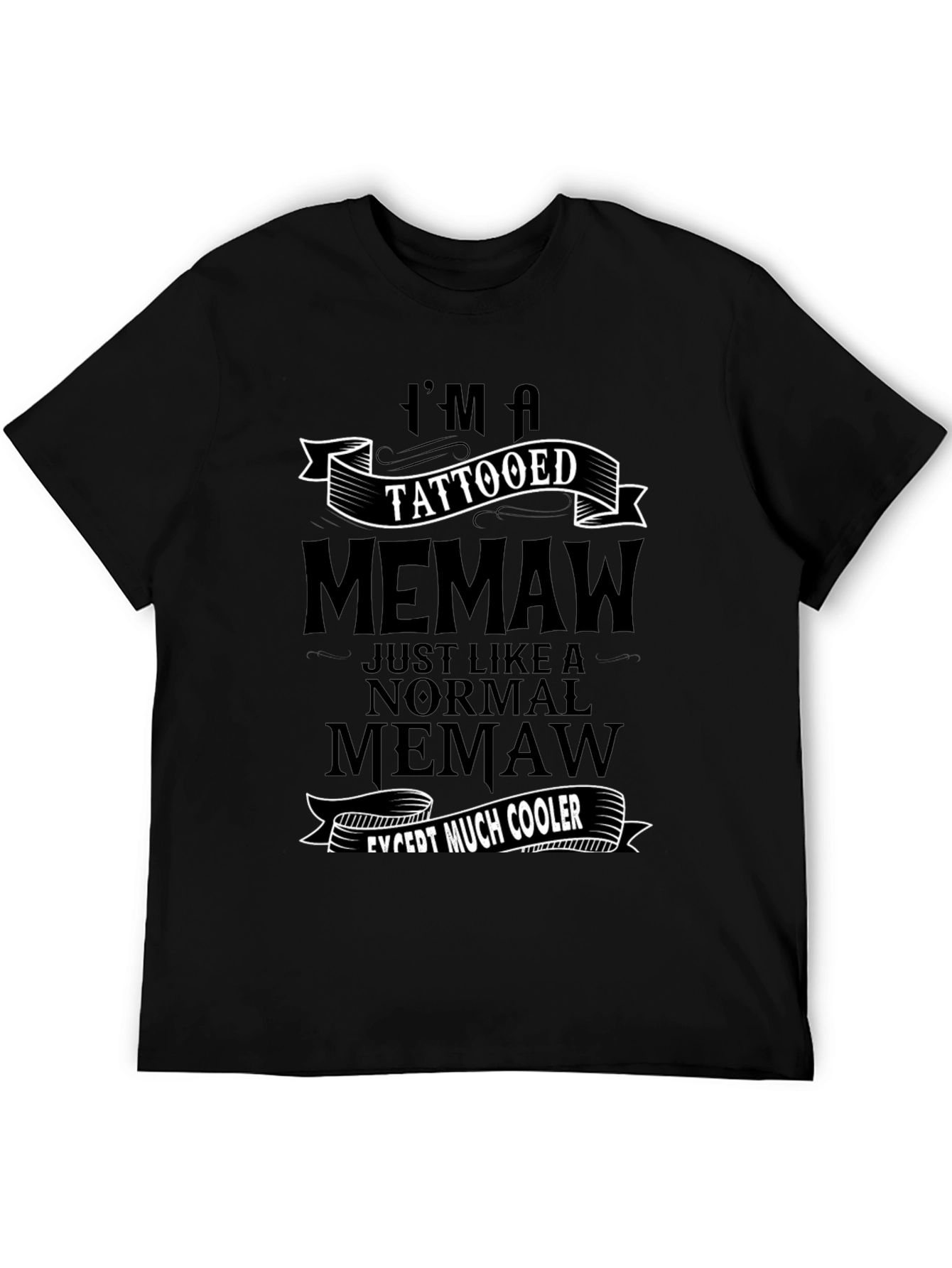 Tattooed Memaw Graphic Tee - Cool Grandma Shirt