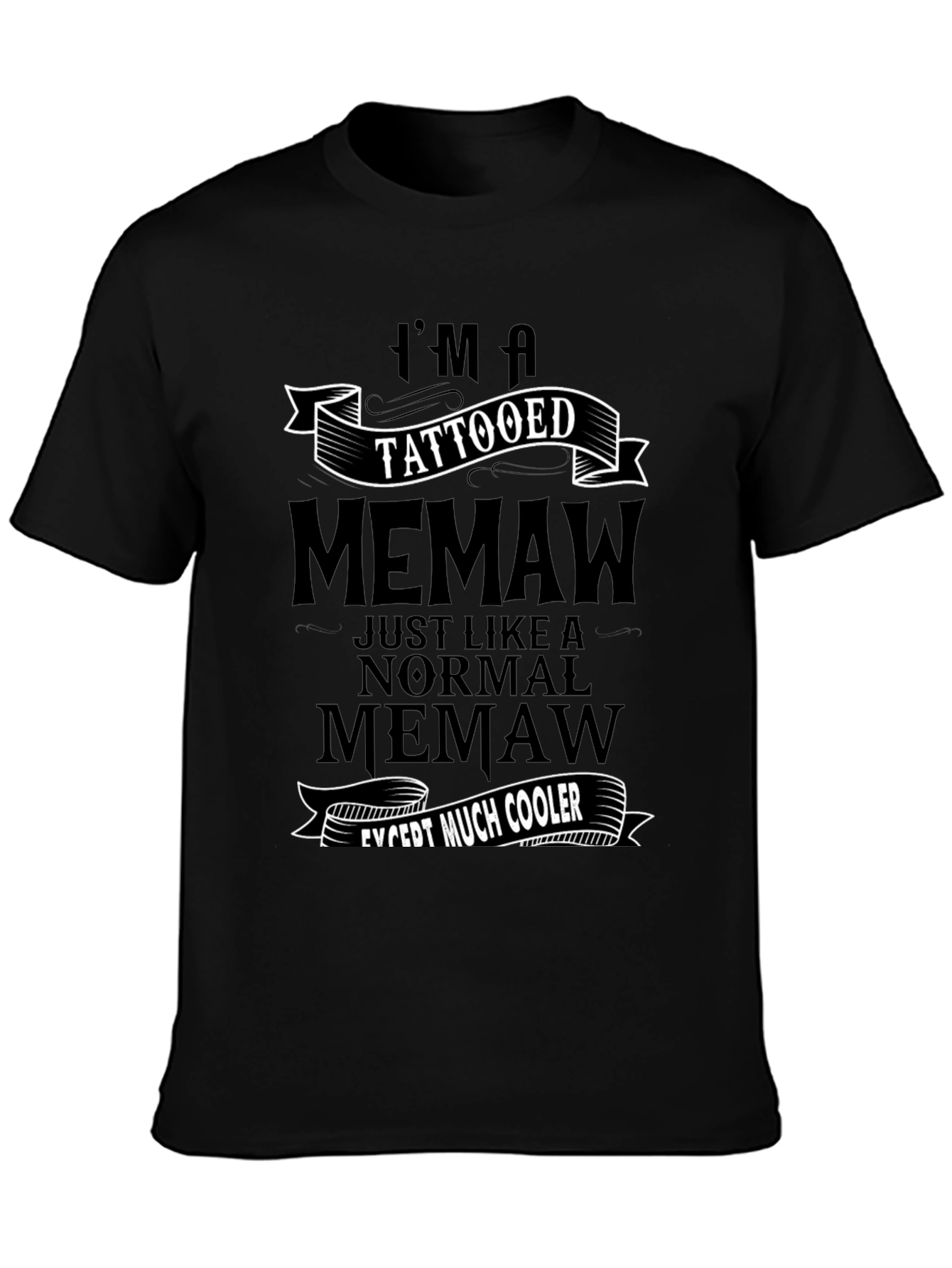 Tattooed Memaw Graphic Tee - Cool Grandma Shirt