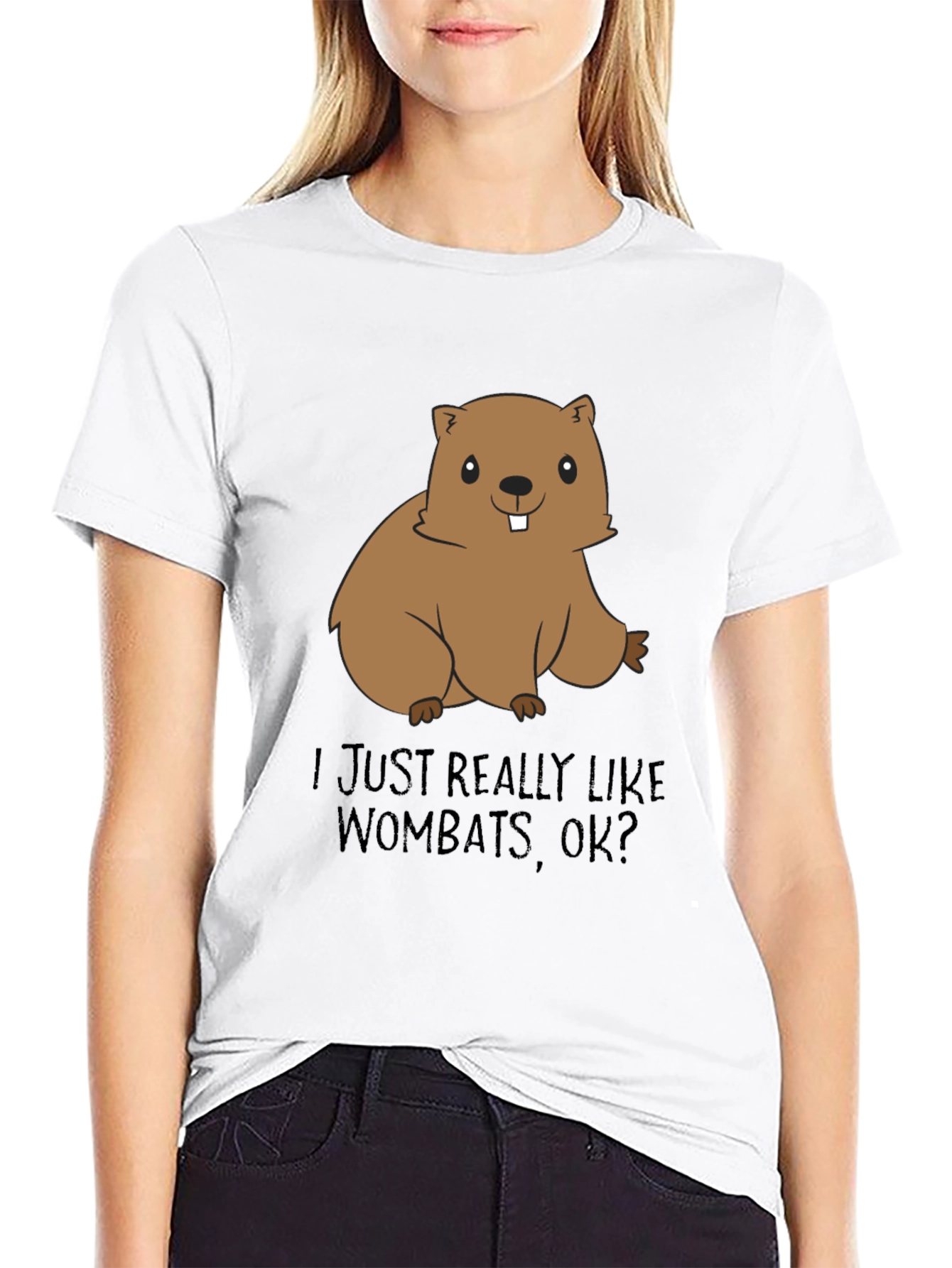 Wombat Lover T-Shirt - Cute Cartoon Animal Tee