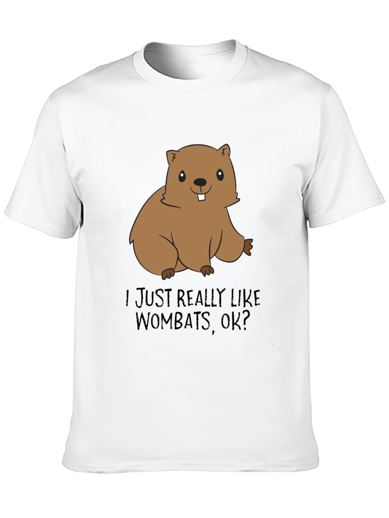Wombat Lover T-Shirt - Cute Cartoon Animal Tee