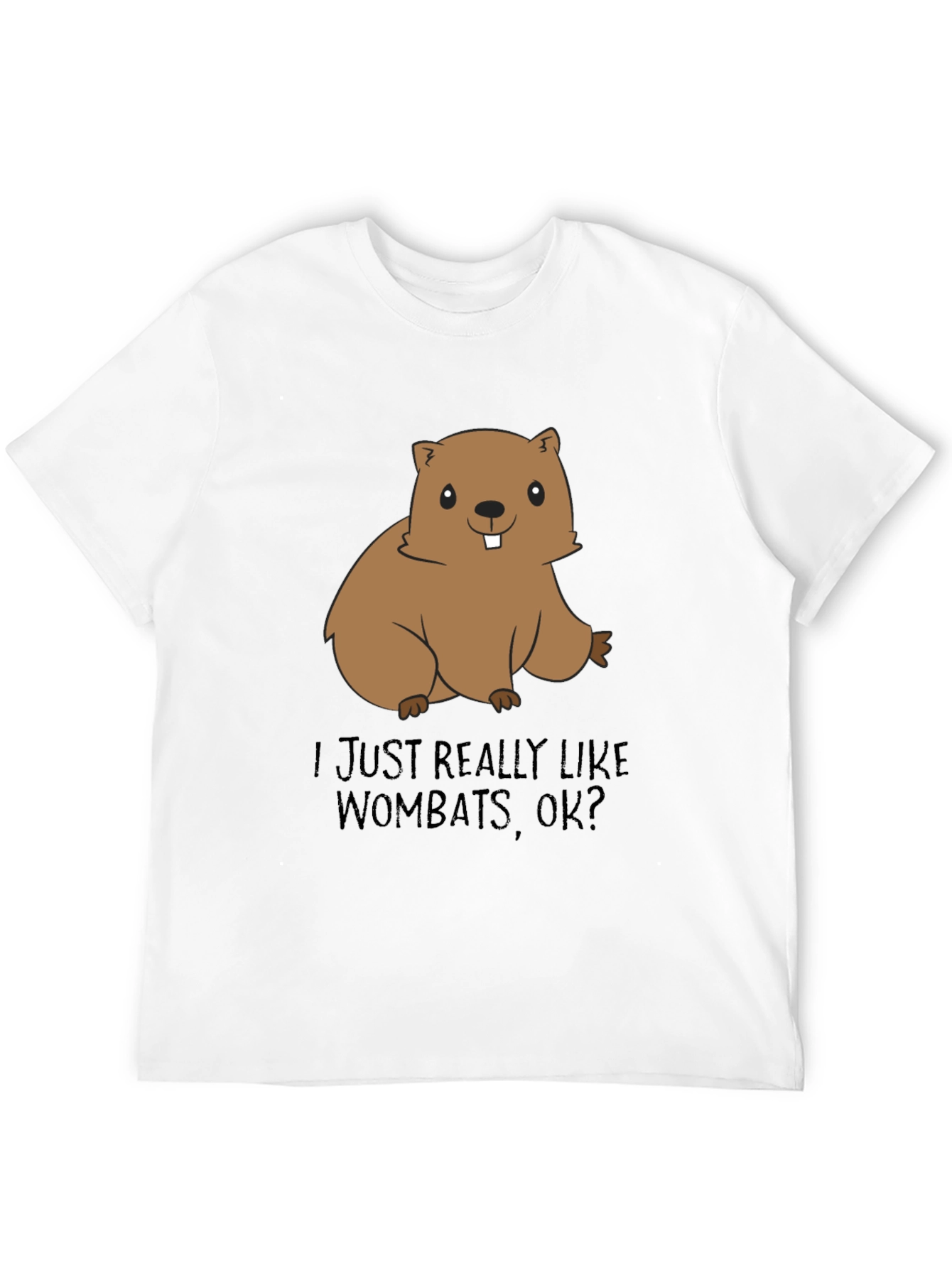 Wombat Lover T-Shirt - Cute Cartoon Animal Tee