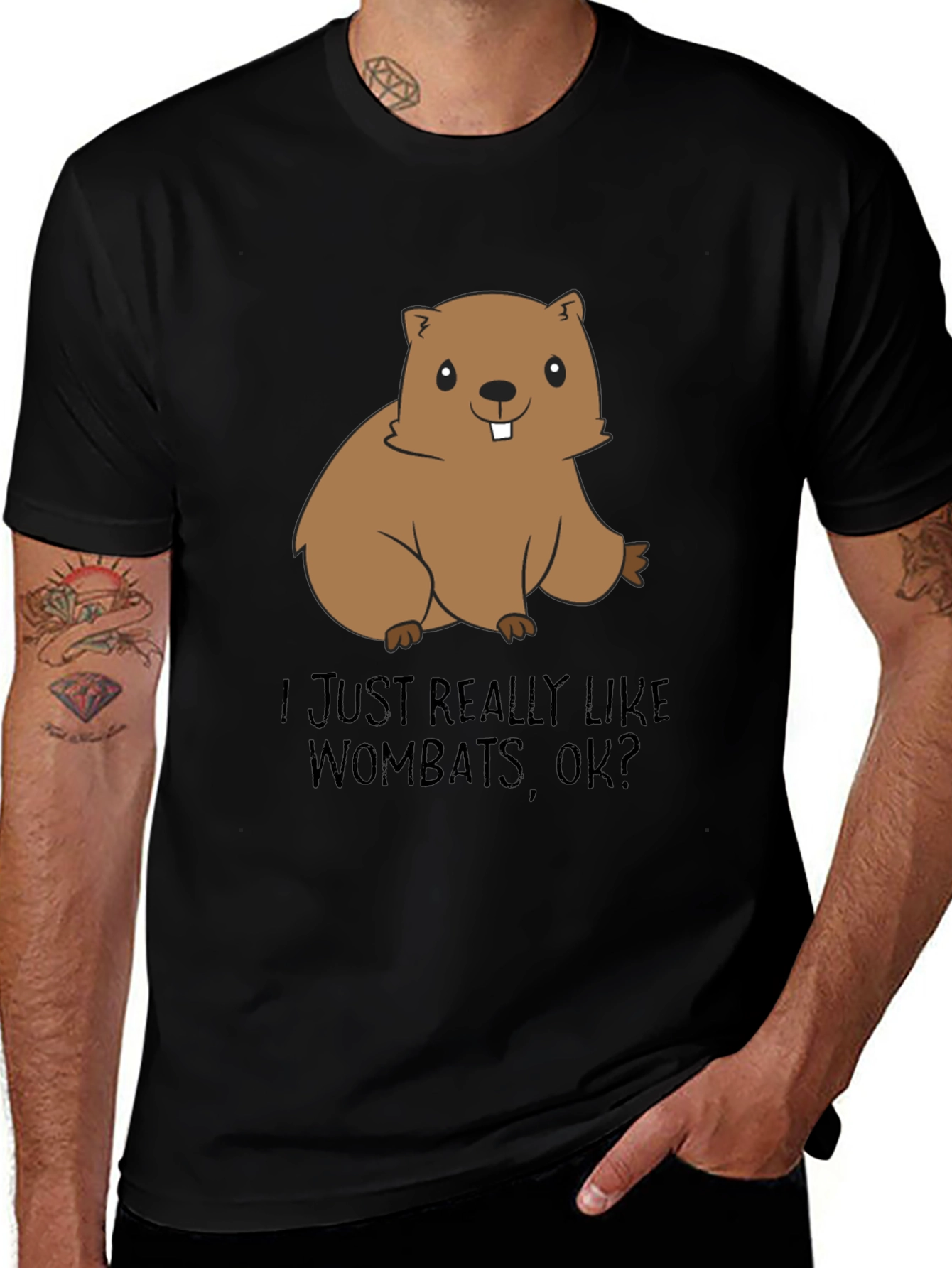 Wombat Lover T-Shirt - Cute Cartoon Animal Tee