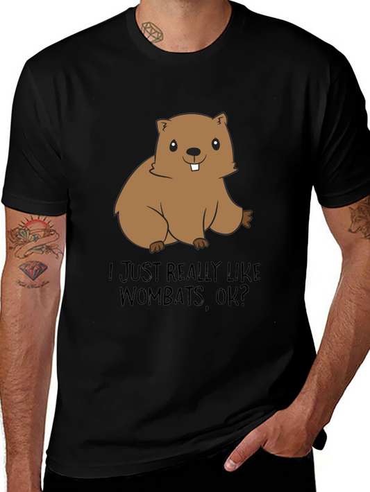 Wombat Lover T-Shirt - Cute Cartoon Animal Tee