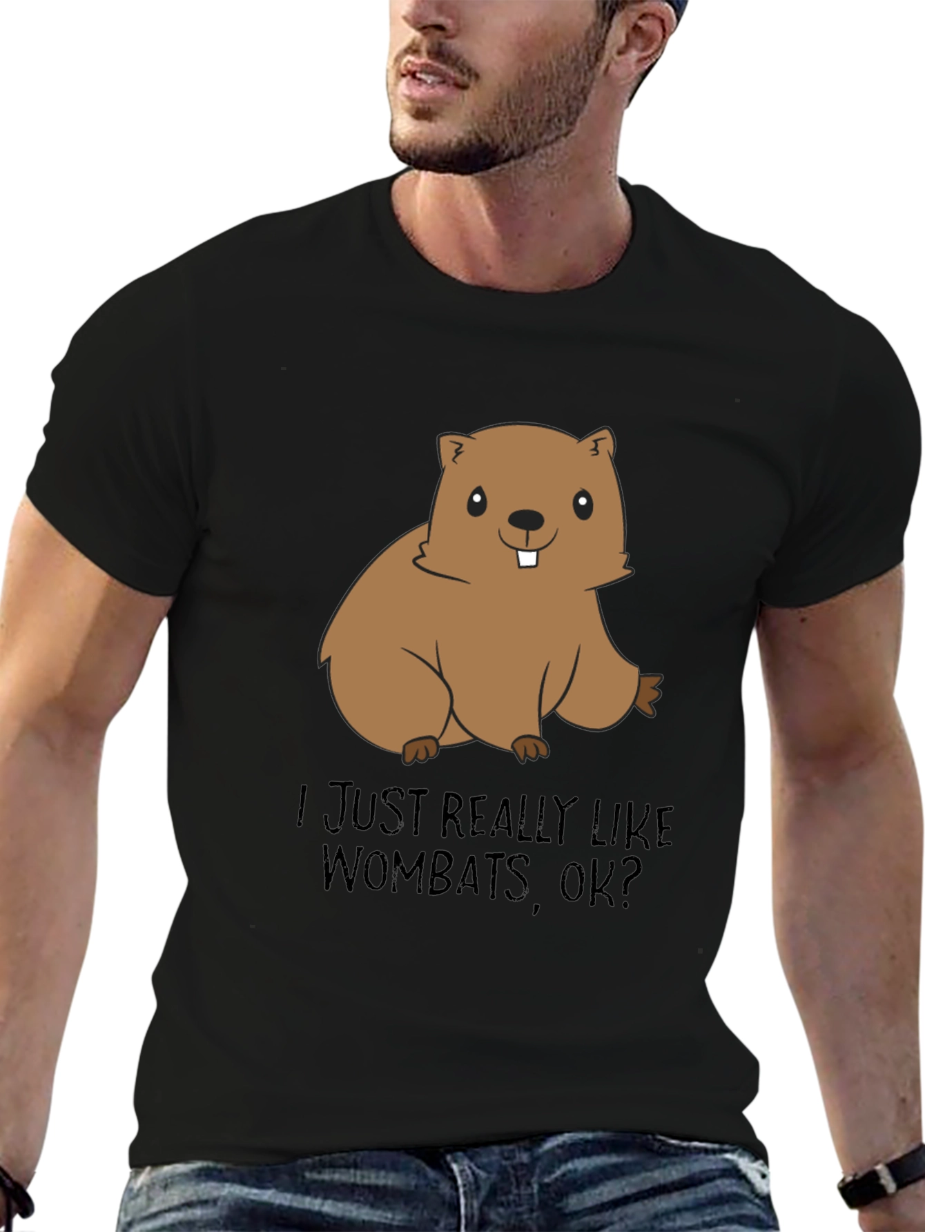 Wombat Lover T-Shirt - Cute Cartoon Animal Tee
