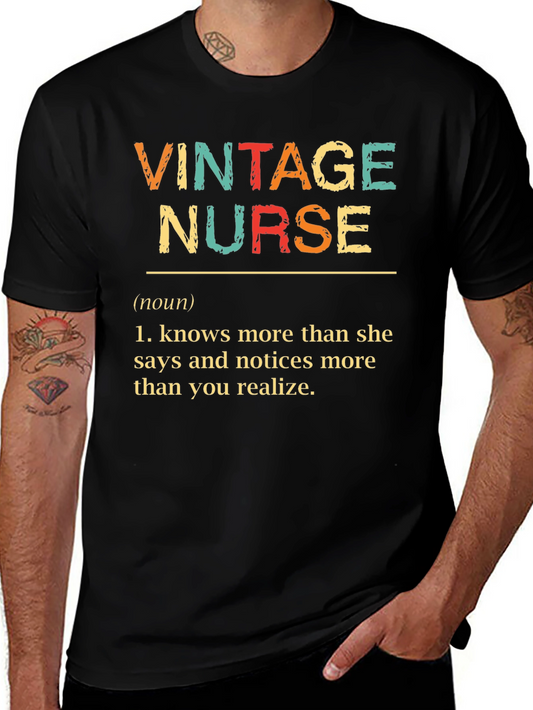 Vintage Nurse T-Shirt: Definition of a Hero