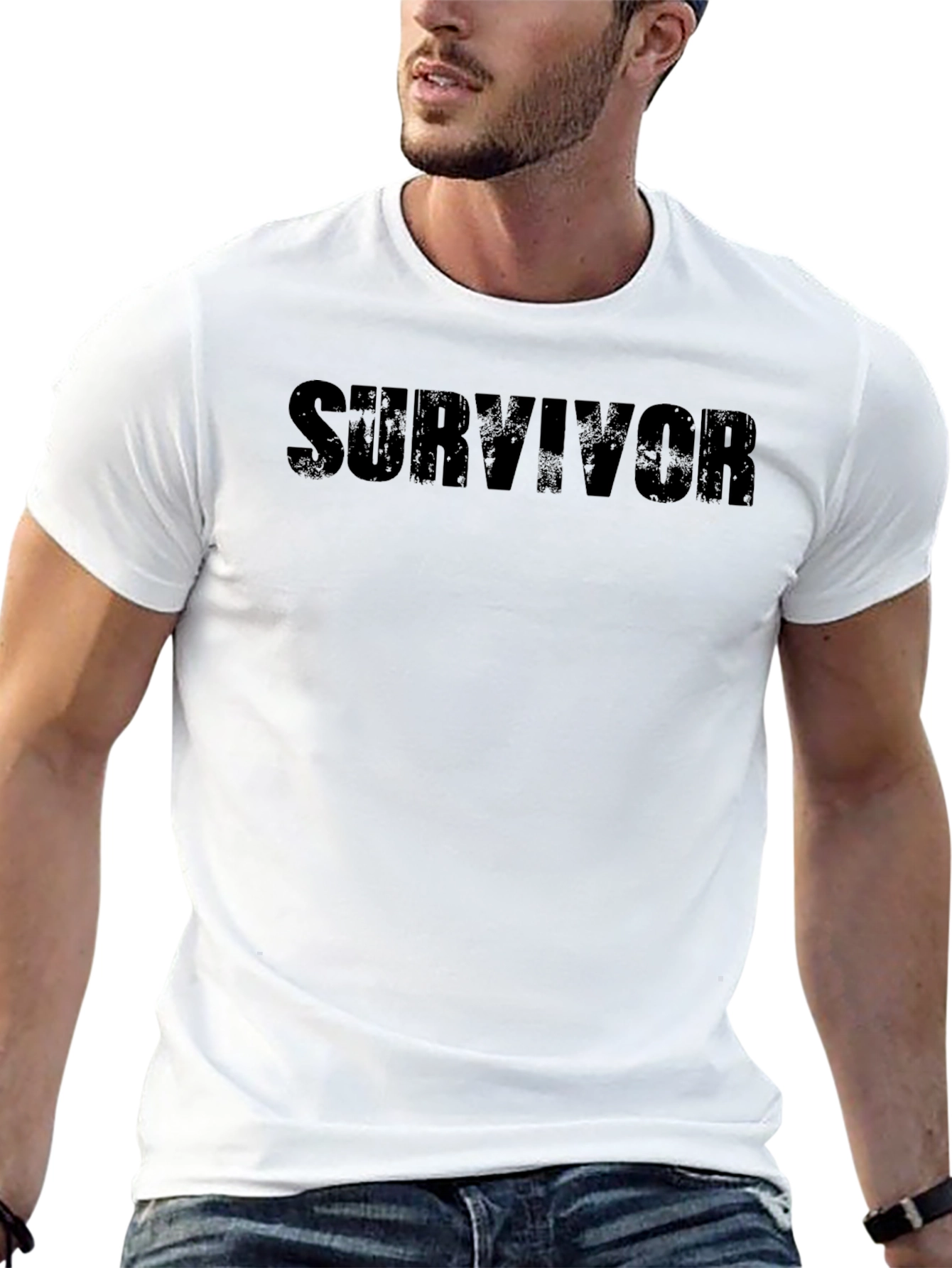 Survivor Graphic Print T-Shirt