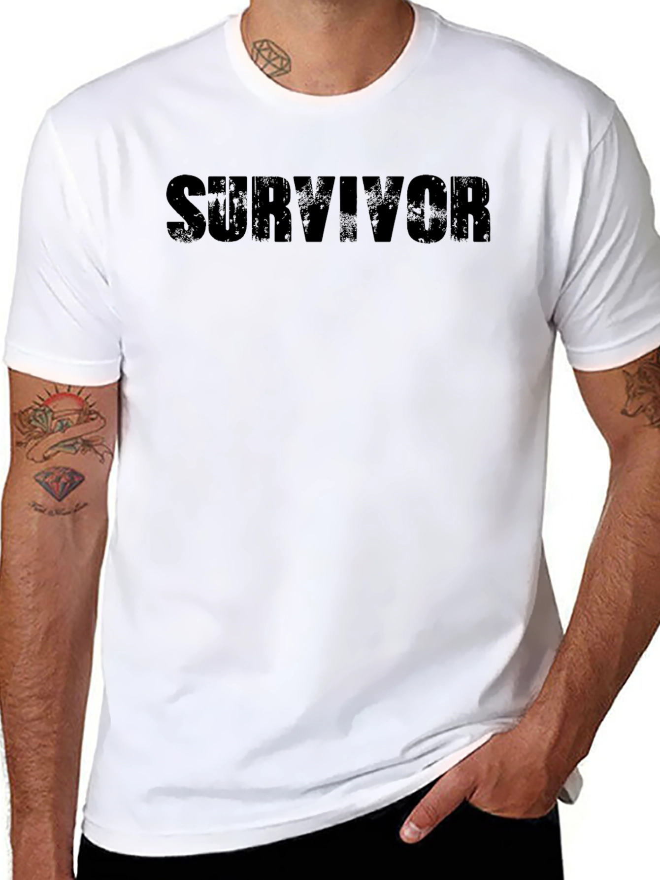 Survivor Graphic Print T-Shirt