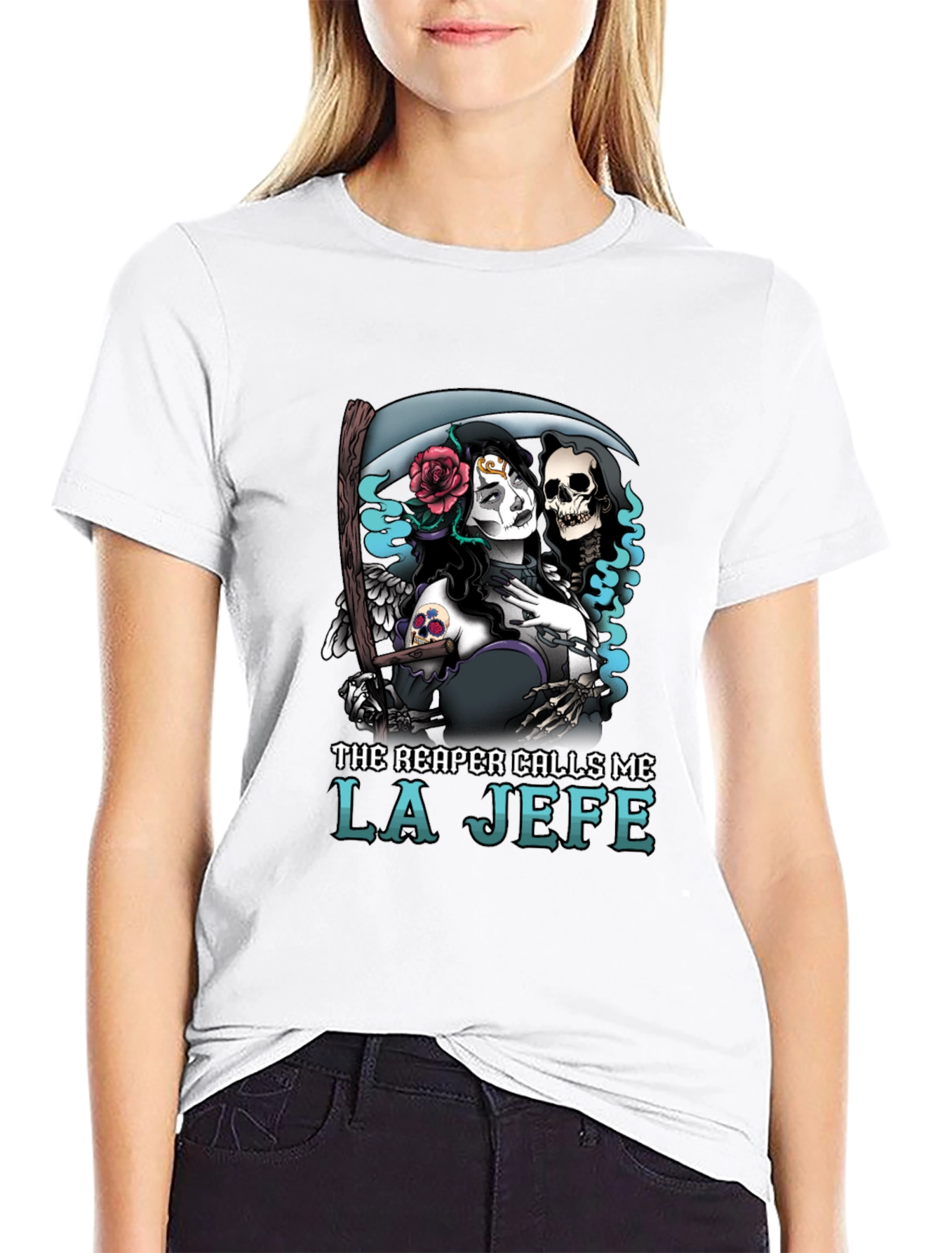 The Reaper Calls Me La Jefe T-Shirt