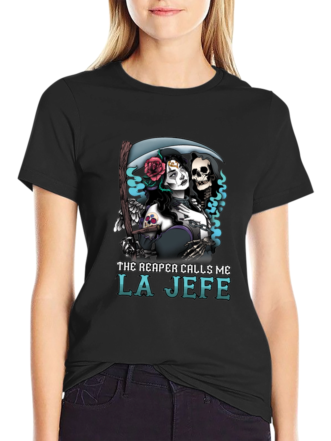 The Reaper Calls Me La Jefe T-Shirt