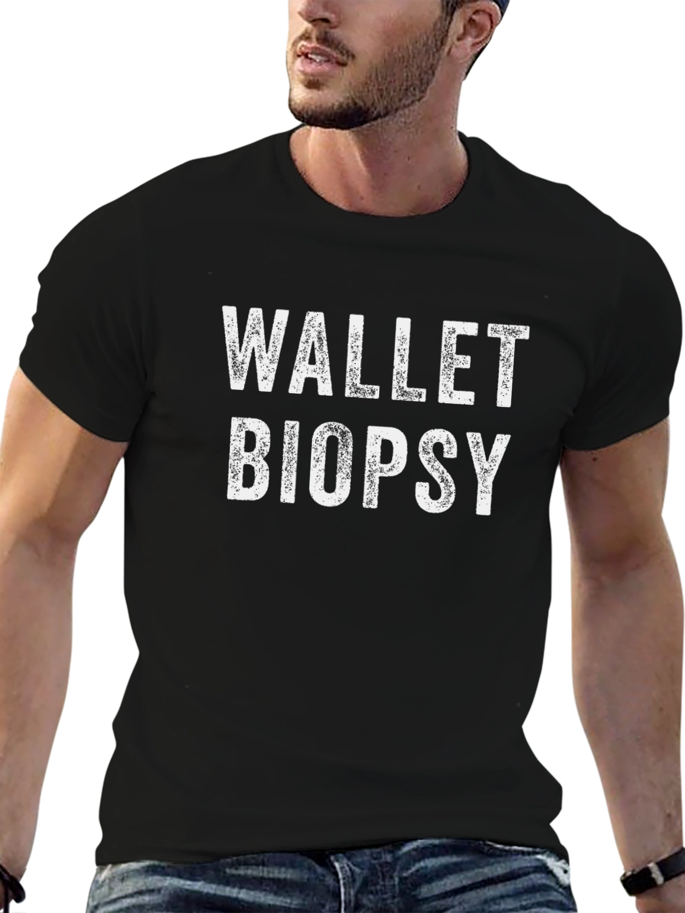 Wallet Biopsy Graphic T-Shirt - Black Cotton Tee