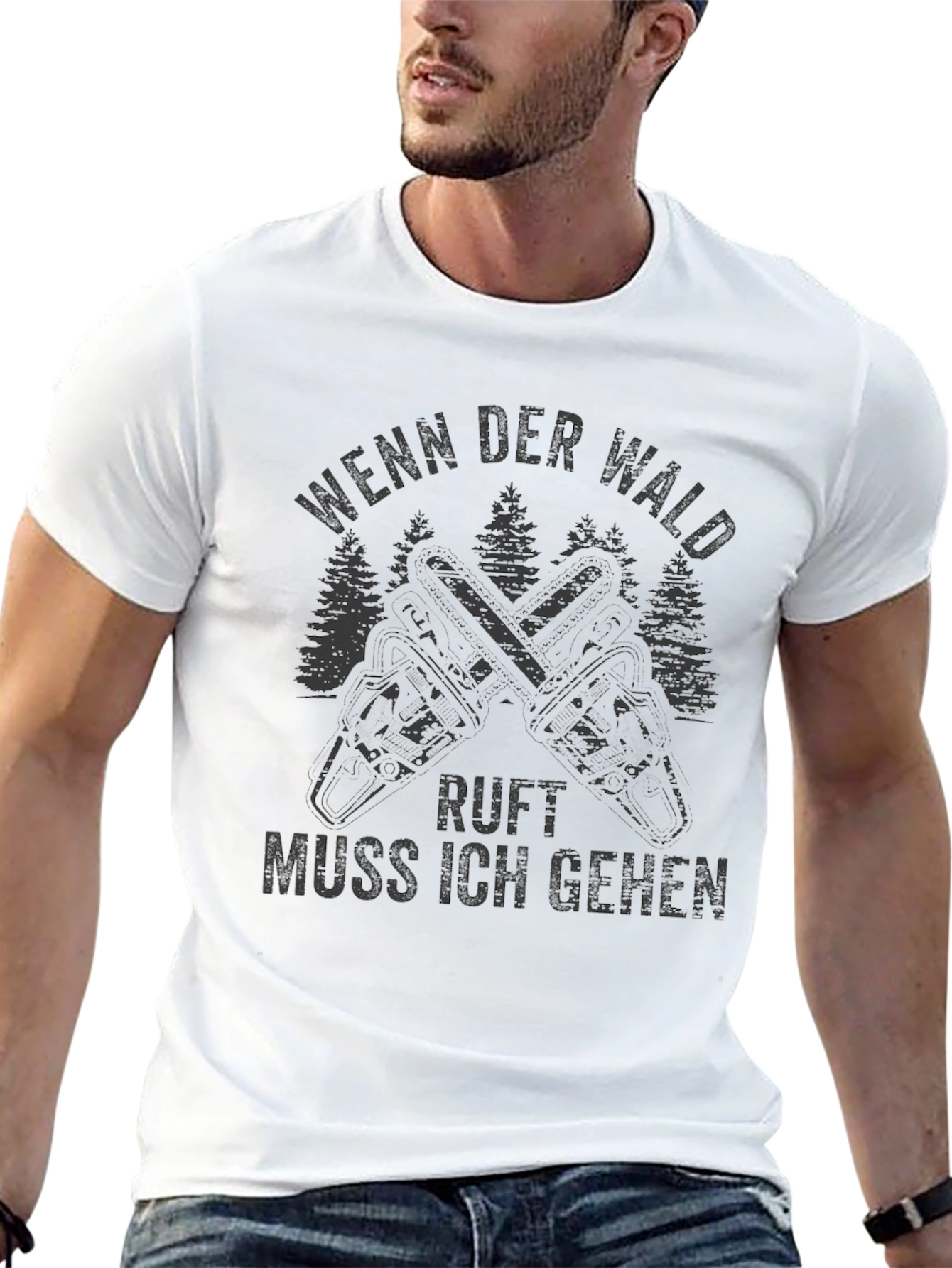 Wenn Der Wald Ruft Black T-Shirt