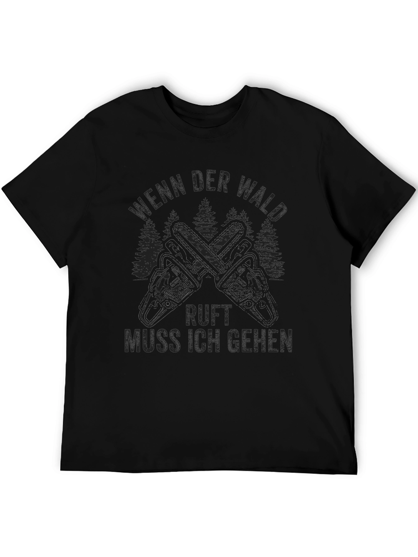 Wenn Der Wald Ruft Black T-Shirt
