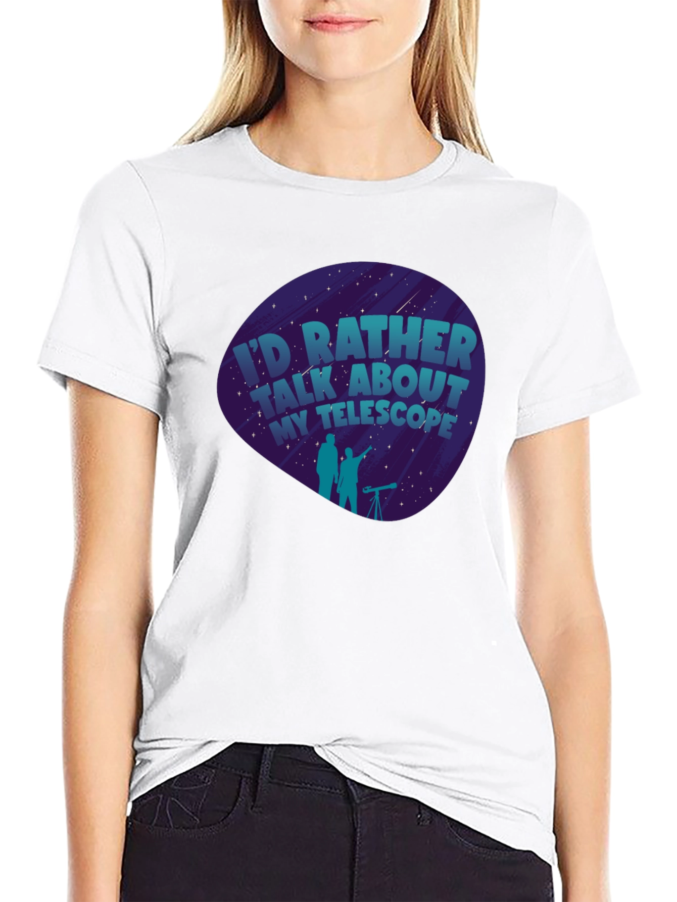 Telescope Enthusiast Graphic T-Shirt