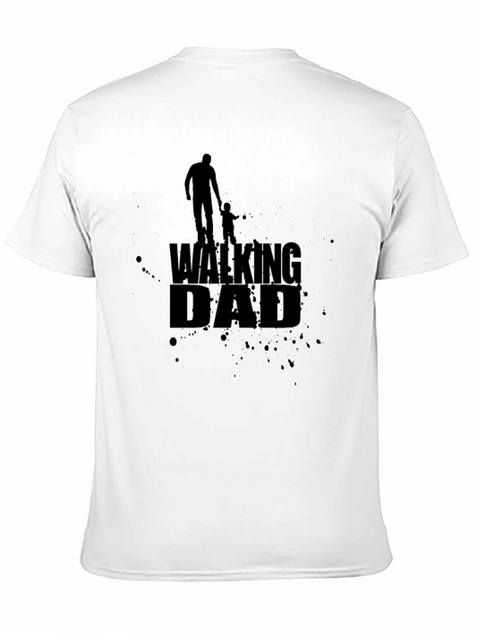 Walking Dad Black Graphic Tee - Fathers Day