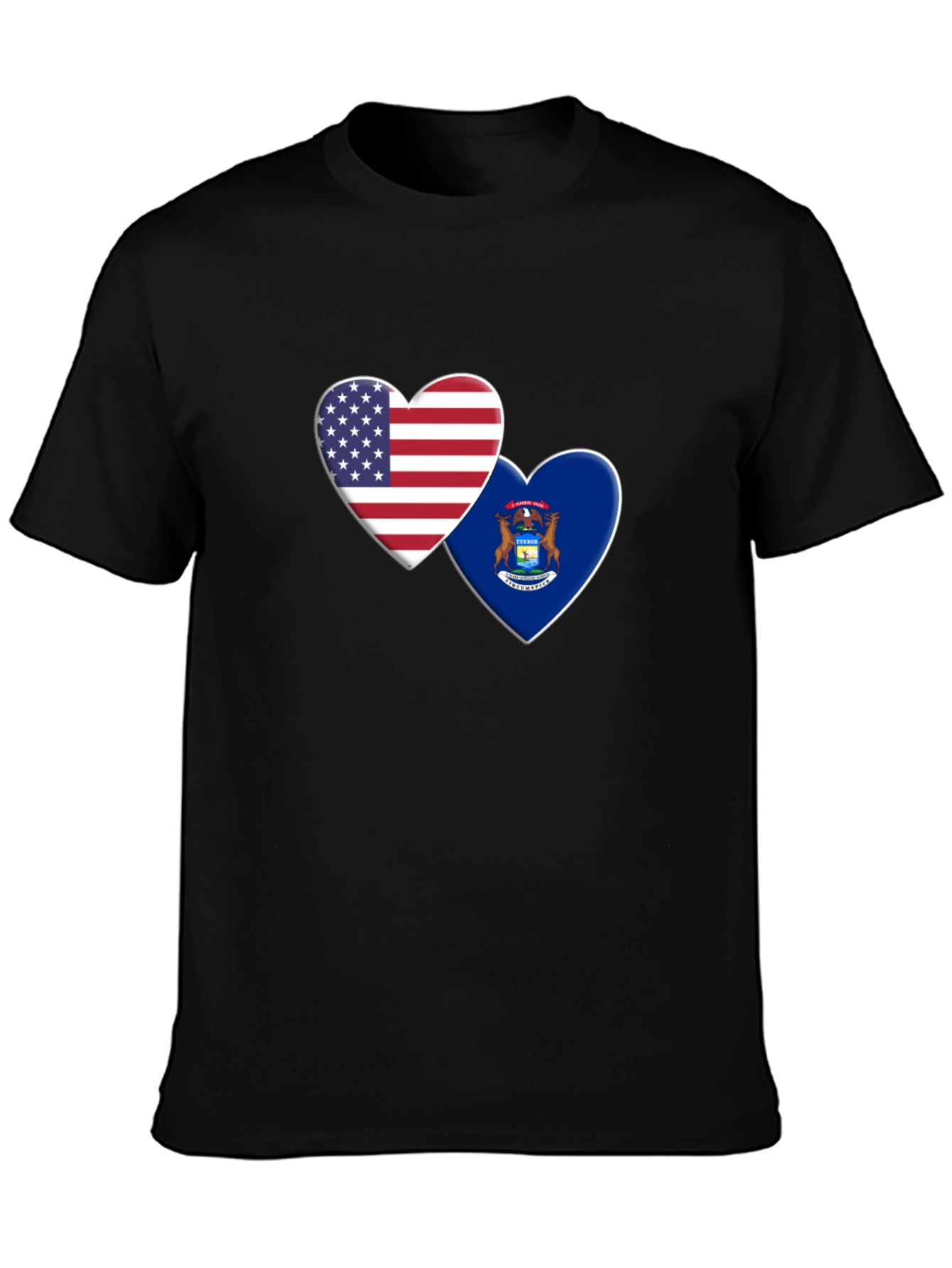 USA Michigan Heart T-Shirt