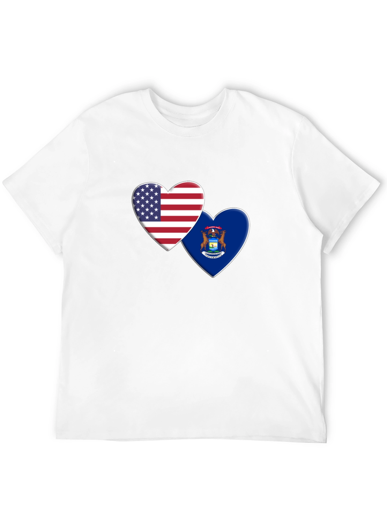 USA Michigan Heart T-Shirt