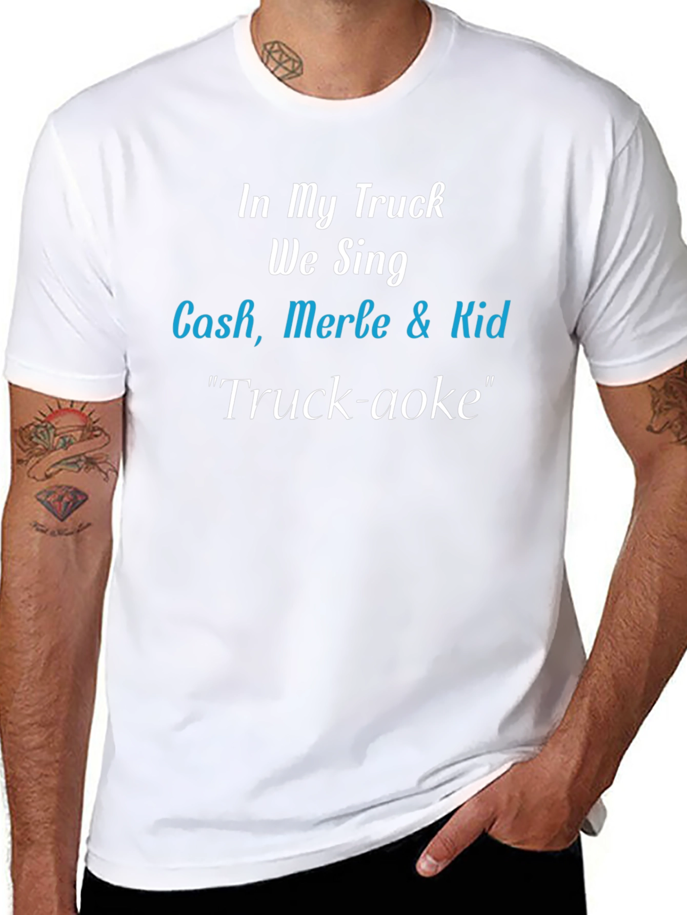 Truck-aoke T-Shirt: Cash Merle & Kid Tribute Tee