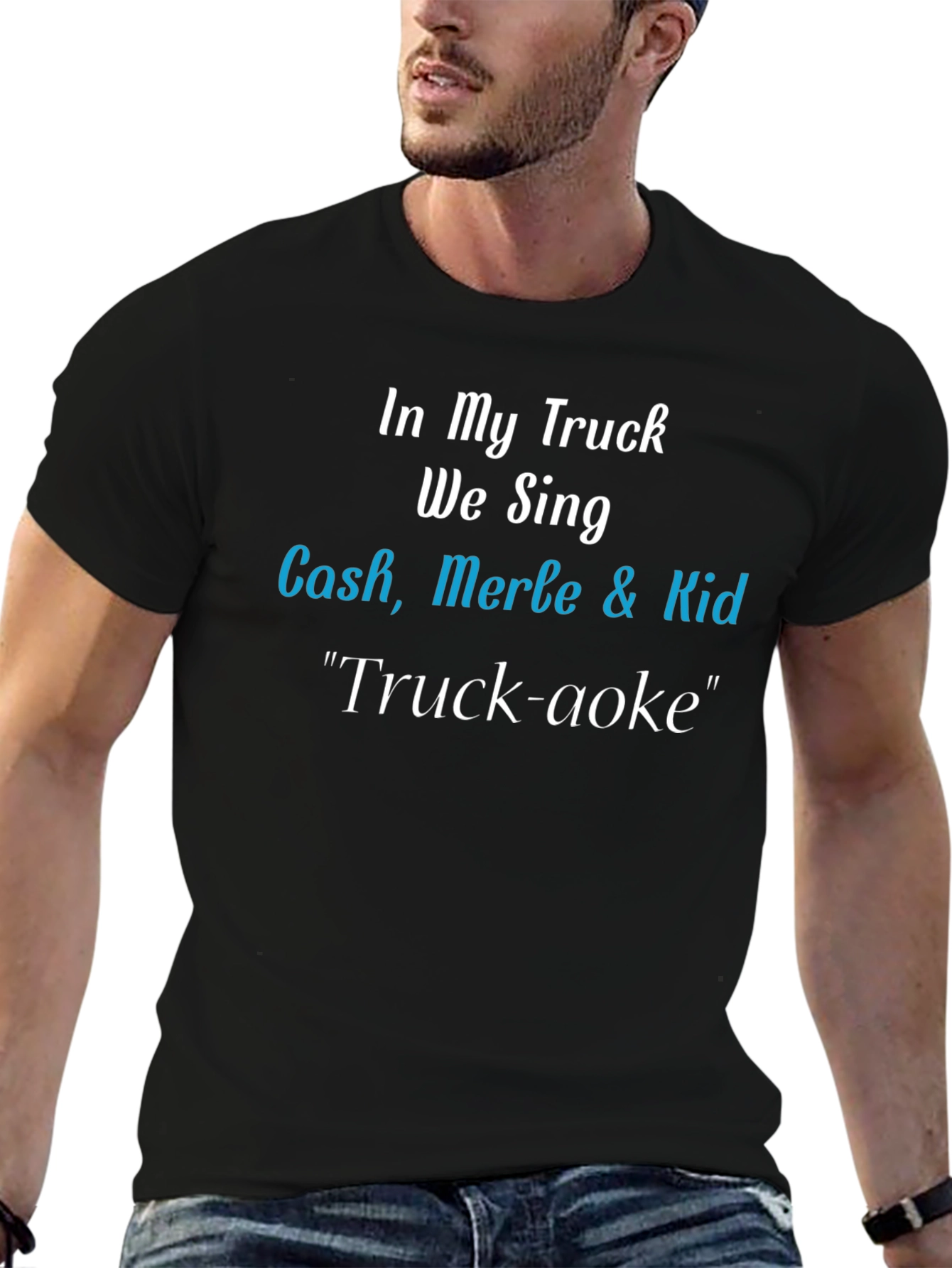 Truck-aoke T-Shirt: Cash Merle & Kid Tribute Tee