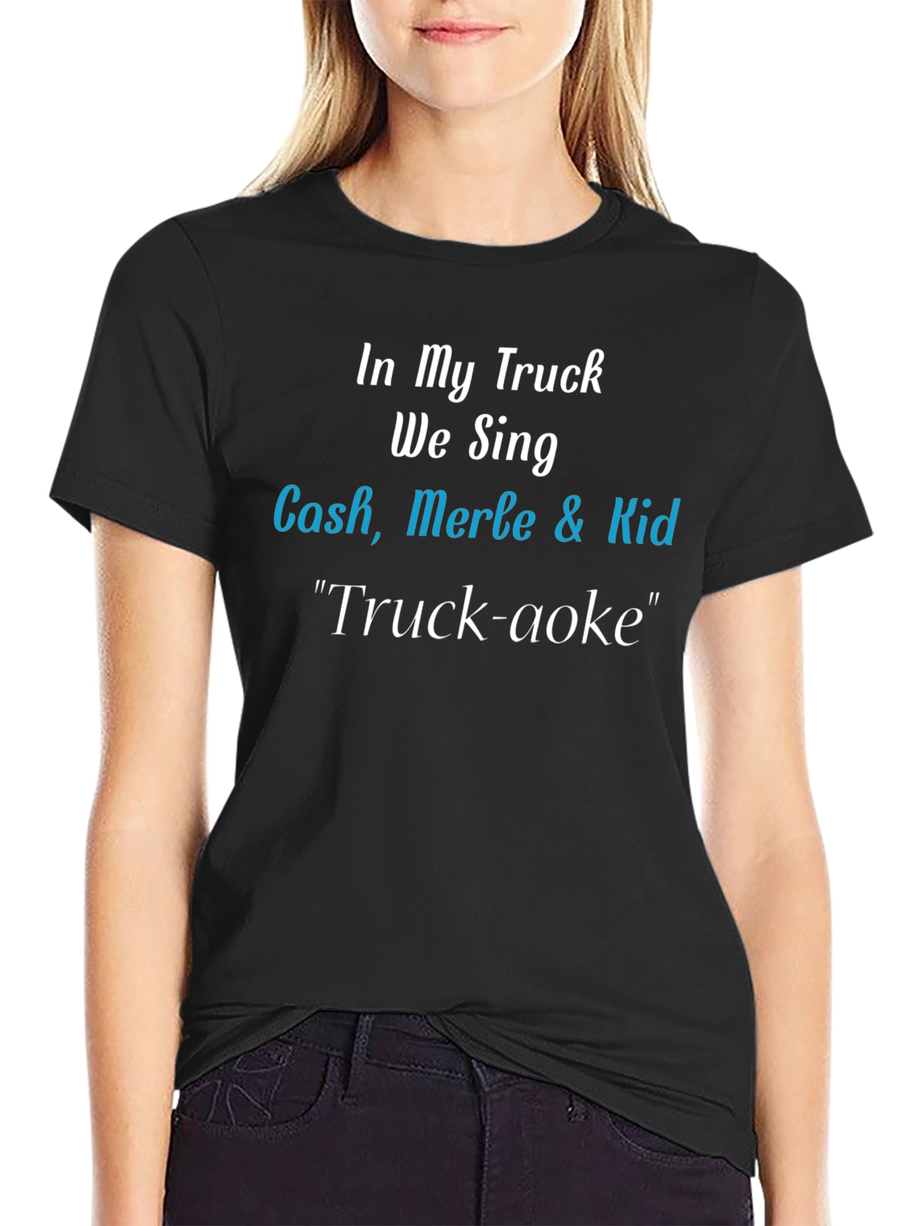 Truck-aoke T-Shirt: Cash Merle & Kid Tribute Tee
