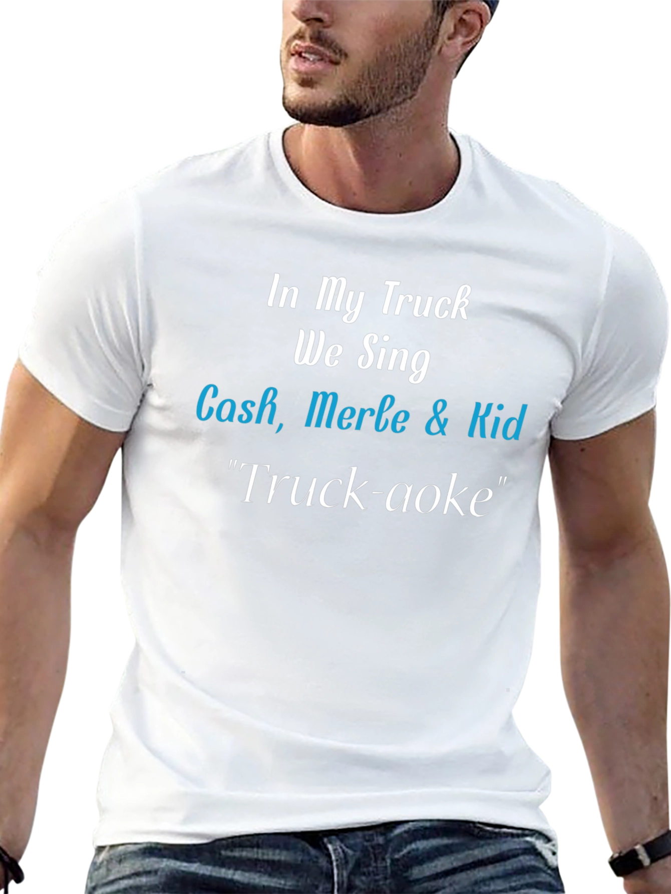 Truck-aoke T-Shirt: Cash Merle & Kid Tribute Tee