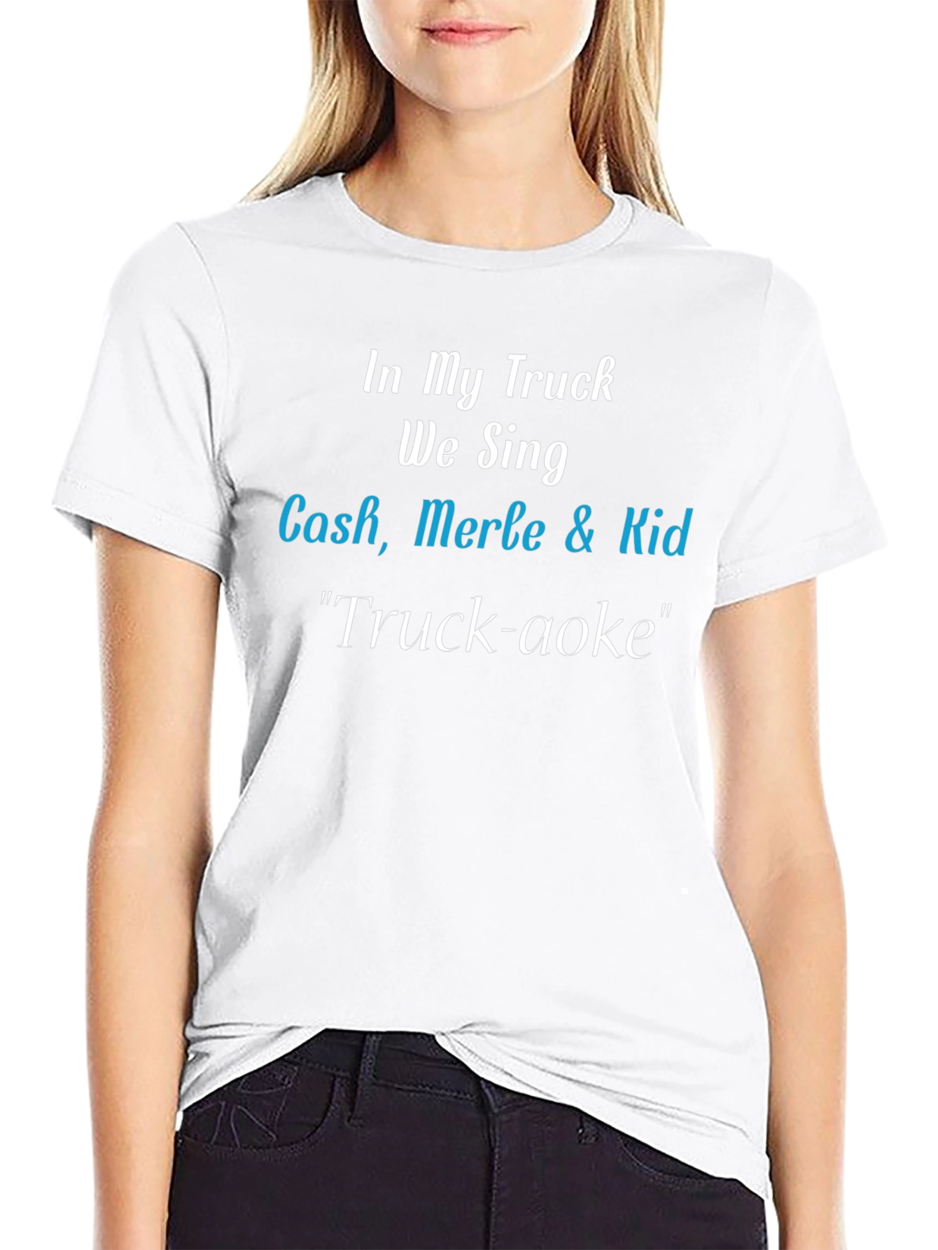 Truck-aoke T-Shirt: Cash Merle & Kid Tribute Tee