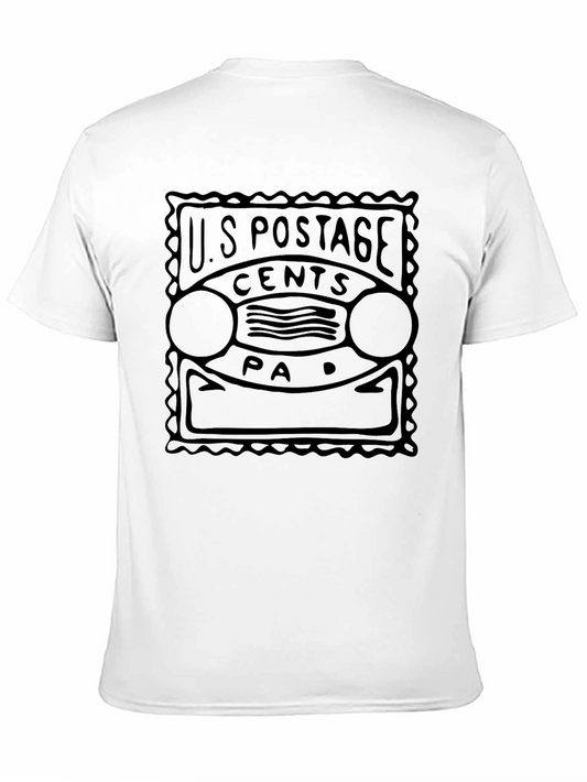 Vintage US Postage Stamp Design Black T-Shirt
