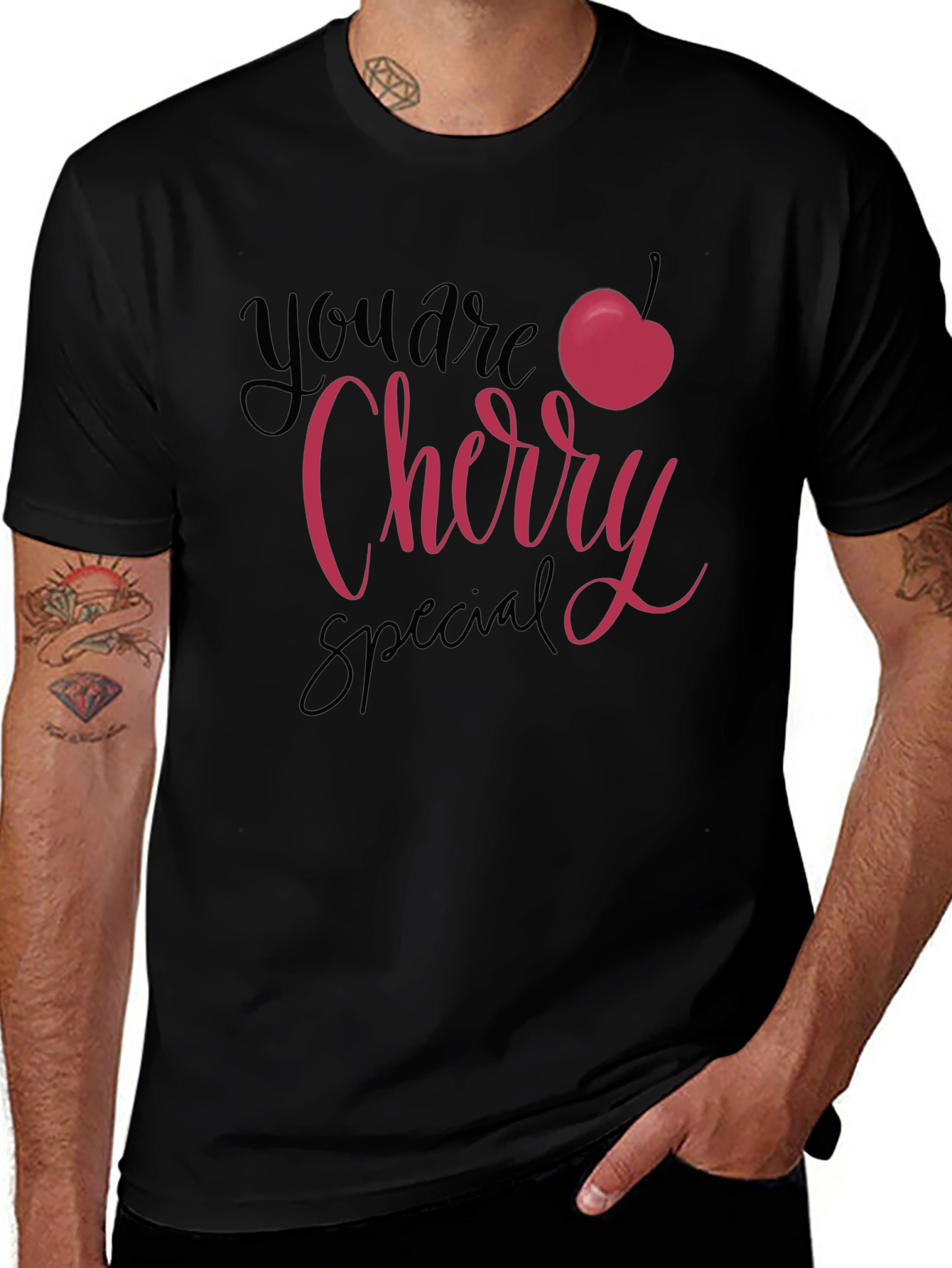 You are Cherry Special Black T-Shirt