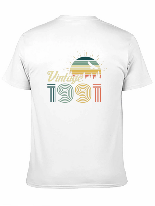 Vintage 1991 Graphic T-Shirt Retro Style