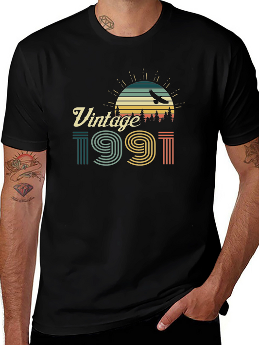 Vintage 1991 Graphic T-Shirt Retro Style