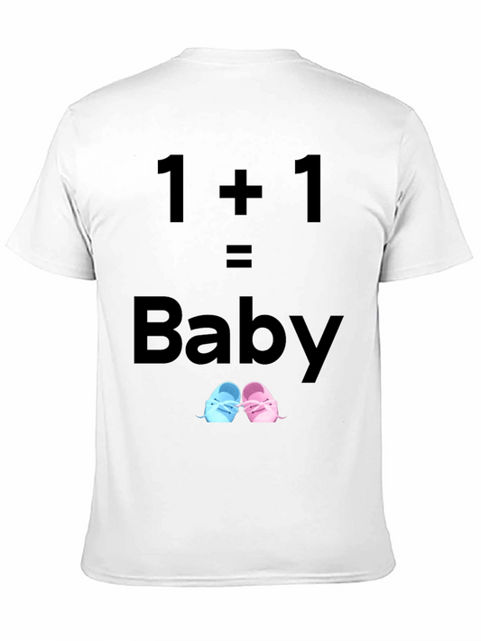 1+1=Baby Unisex T-Shirt Pregnancy Announcement