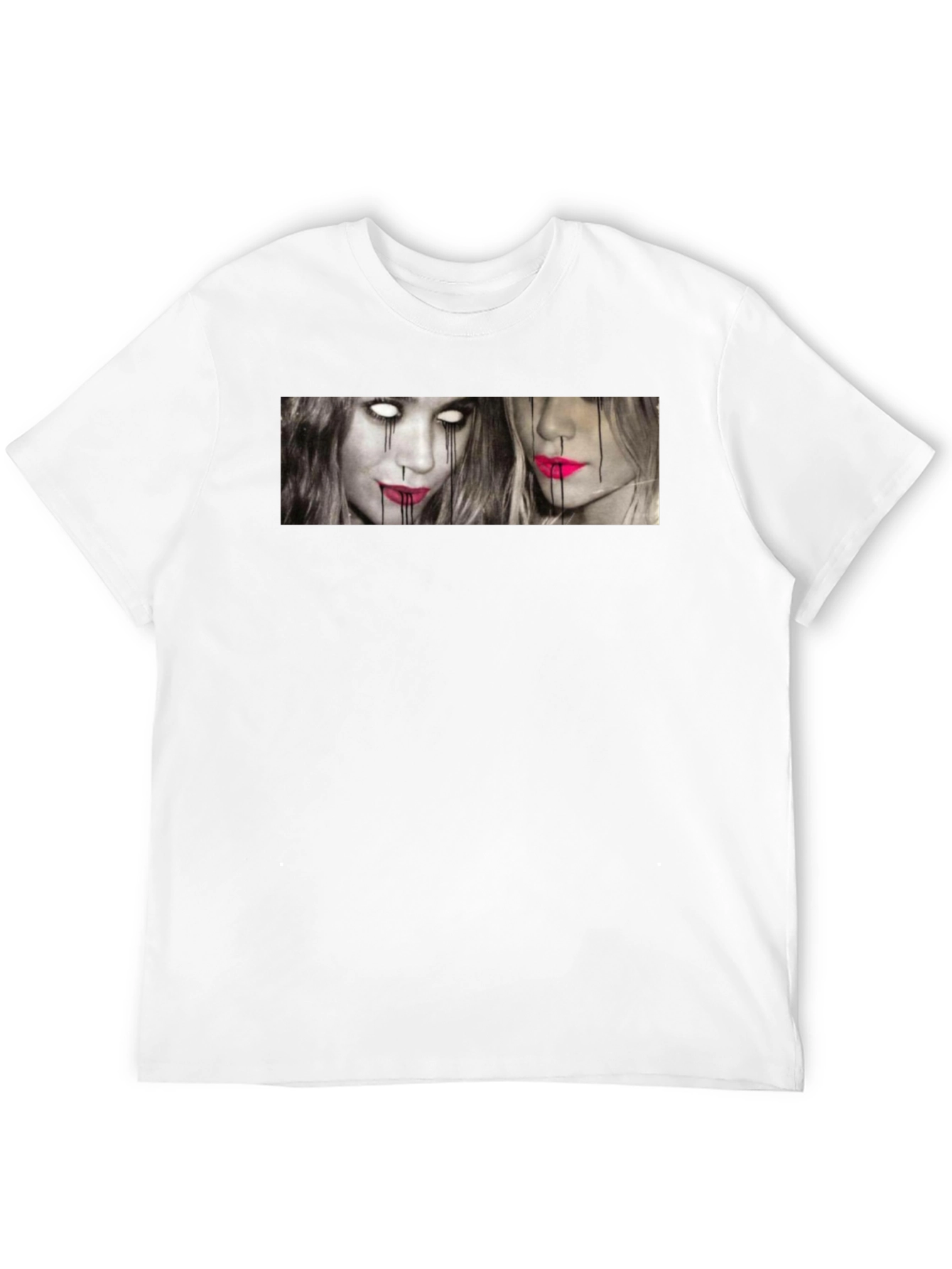 Unique Graphic Print T-Shirt - Edgy Style