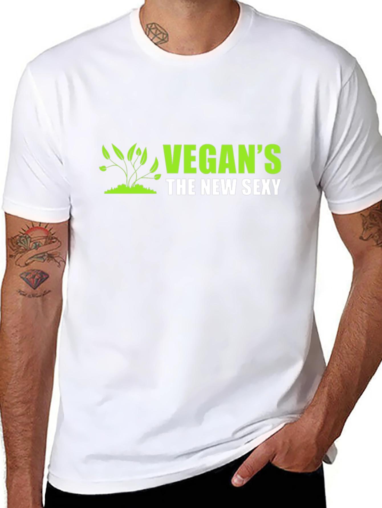 Vegans the New Sexy Black T-Shirt