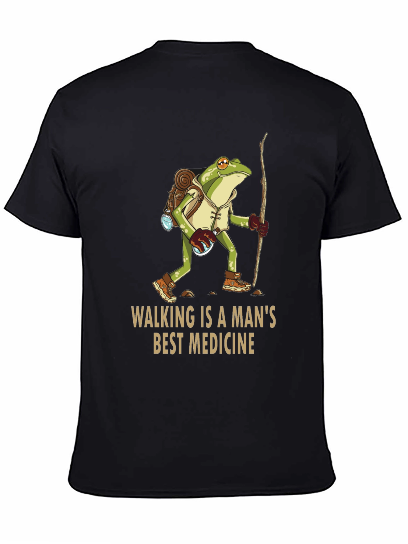 Walking Frog T-Shirt - A Mans Best Medicine