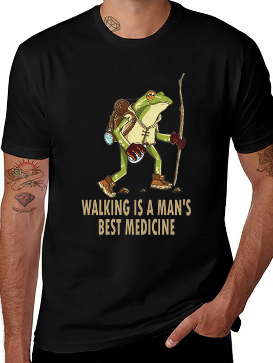 Walking Frog T-Shirt - A Mans Best Medicine