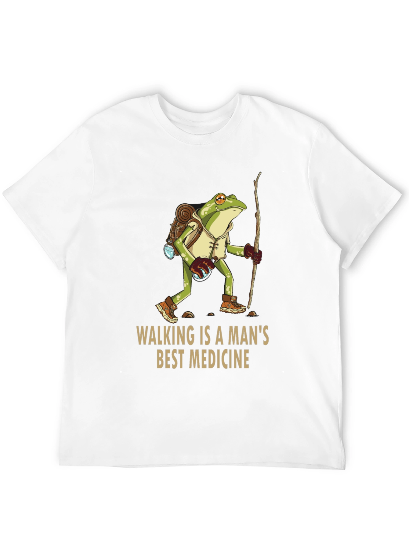 Walking Frog T-Shirt - A Mans Best Medicine