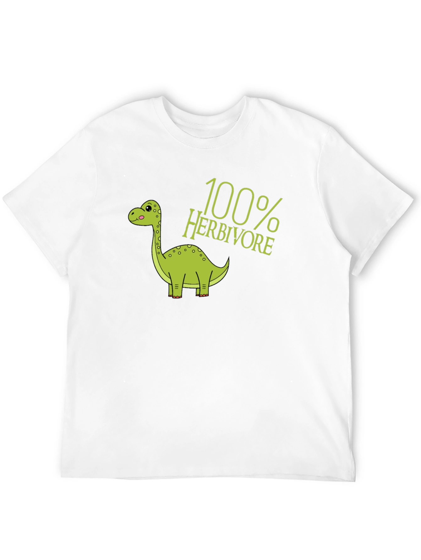 100% Herbivore Dinosaur Black T-Shirt