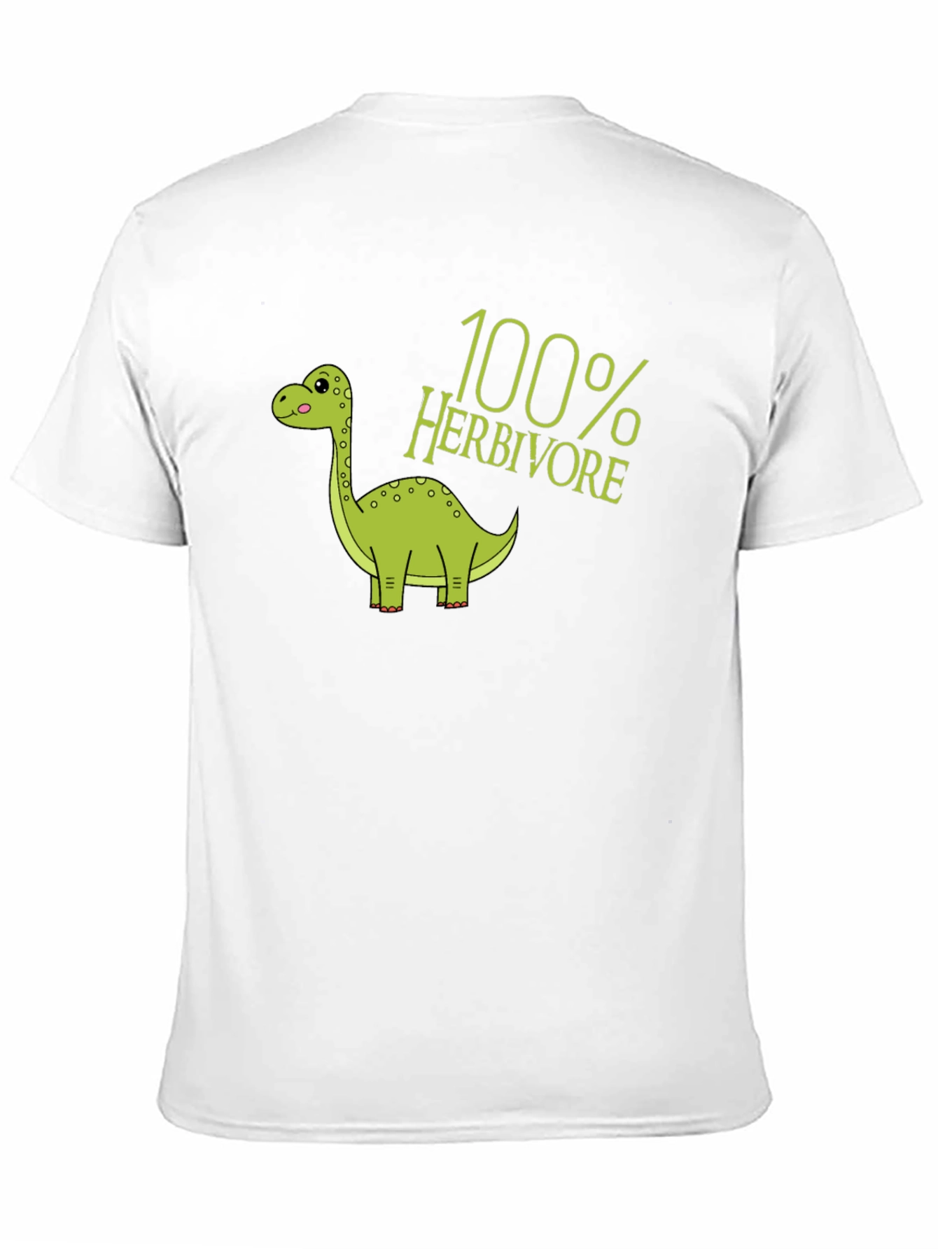 100% Herbivore Dinosaur Black T-Shirt