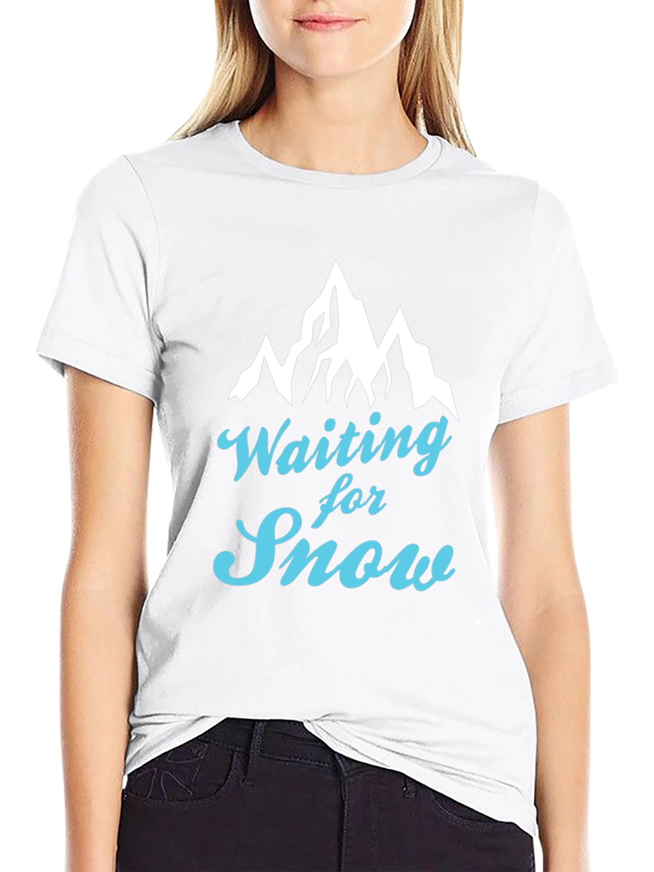 Waiting for Snow Graphic Tee - Mountain Design