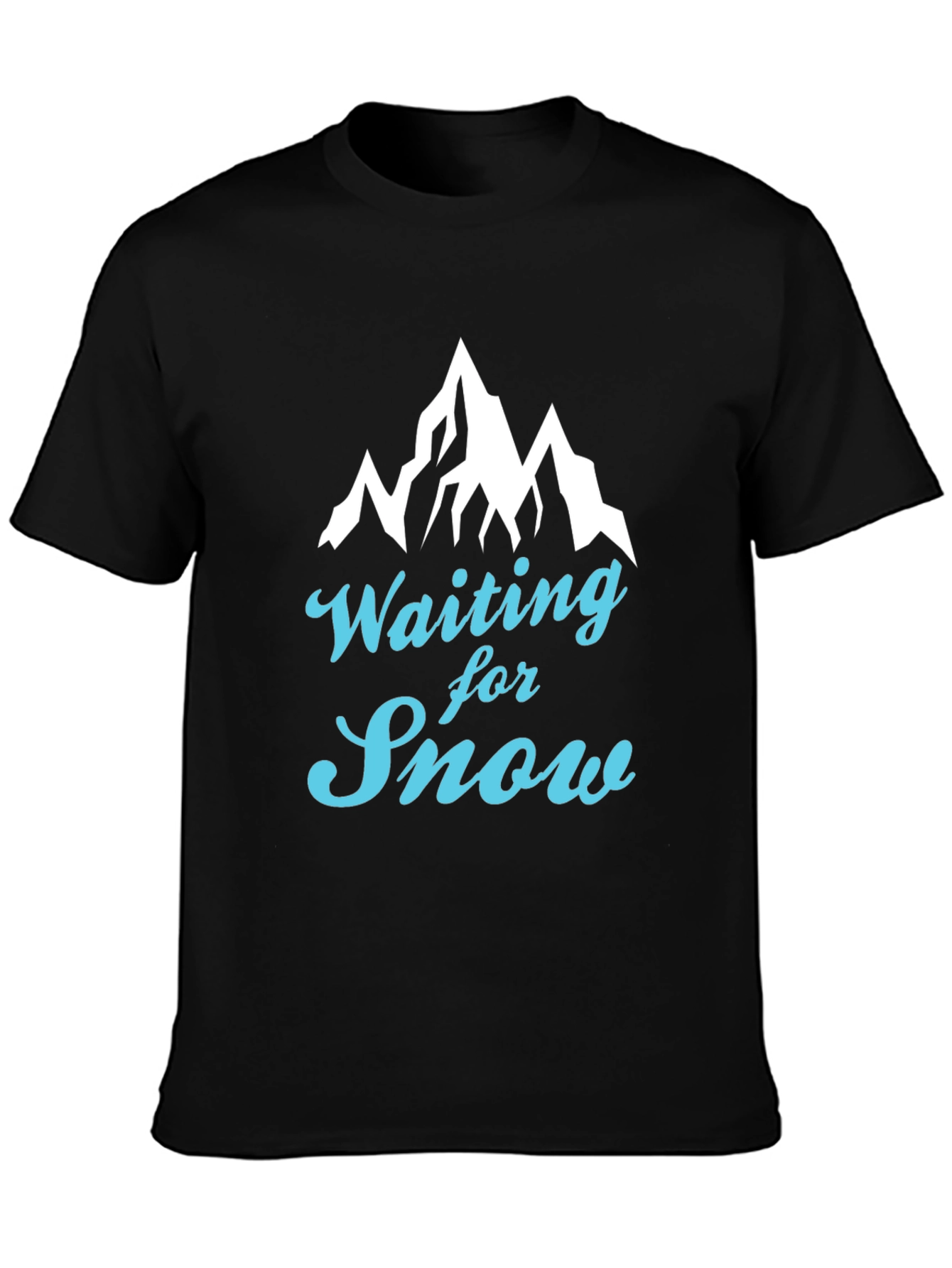 Waiting for Snow Graphic Tee - Mountain Design