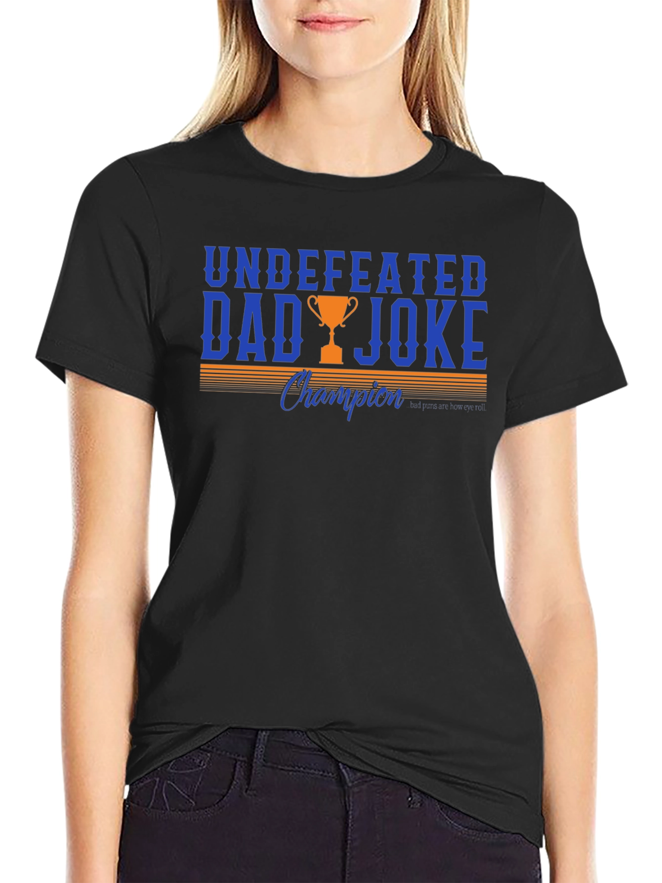 Undefeated Dad Joke Champion Graphic T-Shirt