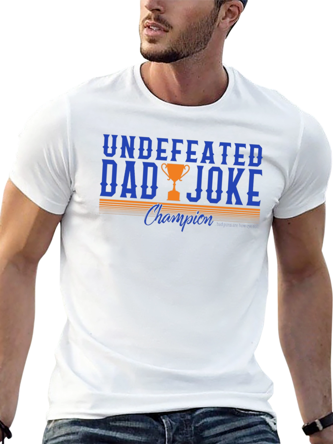 Undefeated Dad Joke Champion Graphic T-Shirt