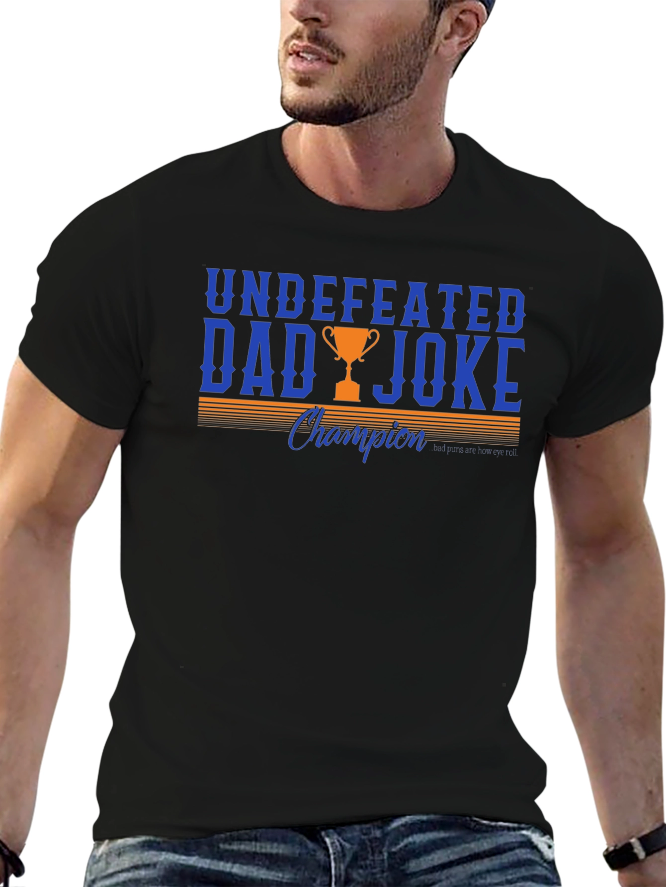 Undefeated Dad Joke Champion Graphic T-Shirt
