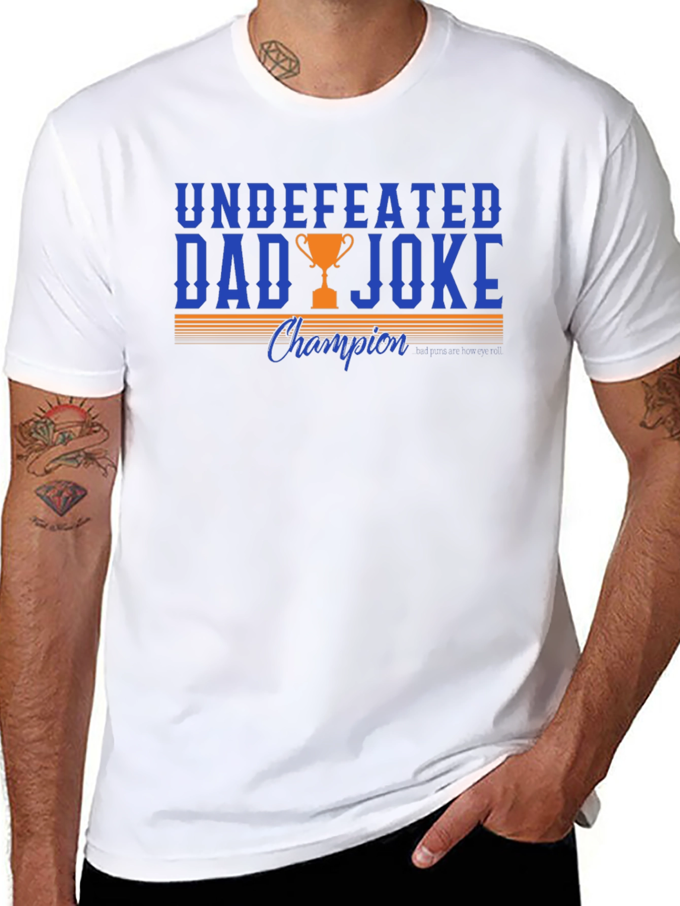 Undefeated Dad Joke Champion Graphic T-Shirt