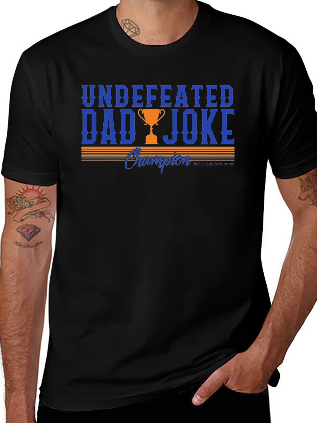 Undefeated Dad Joke Champion Graphic T-Shirt