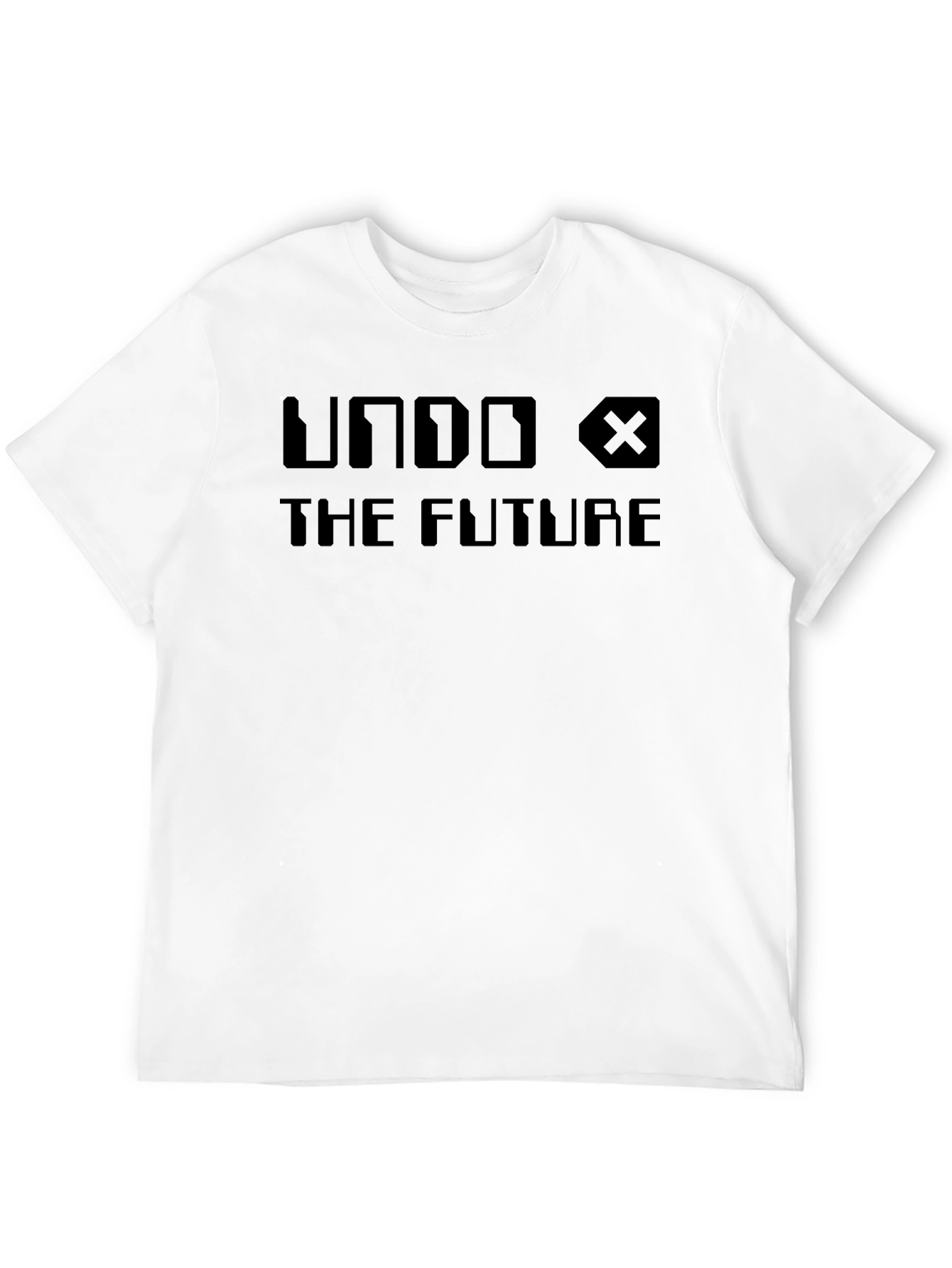 Undo The Future Black Graphic T-Shirt