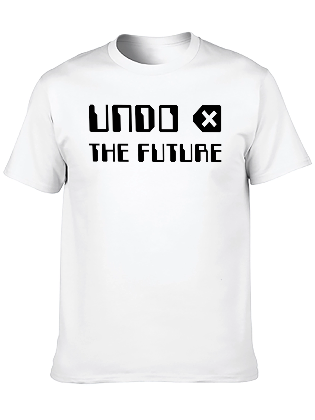 Undo The Future Black Graphic T-Shirt