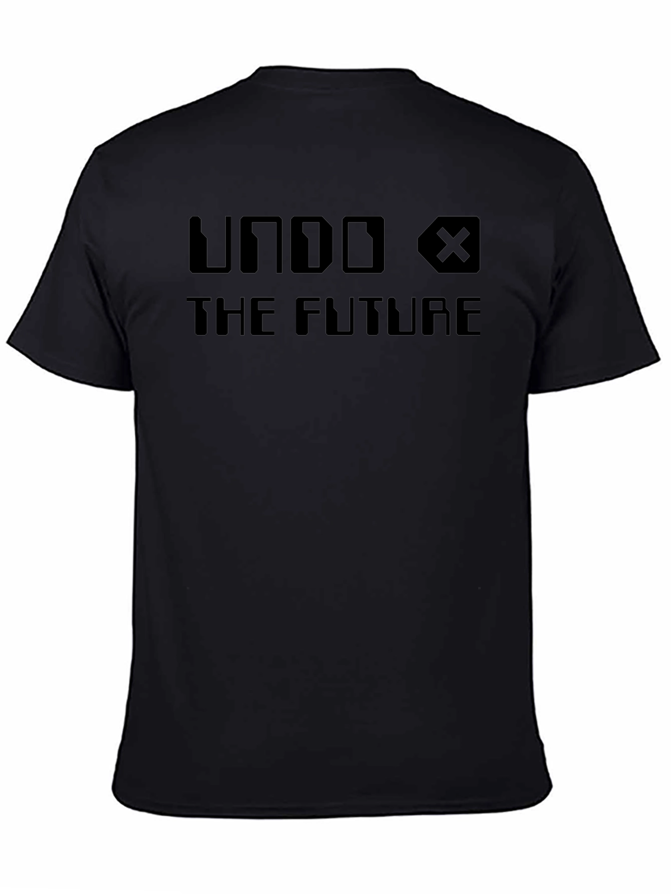 Undo The Future Black Graphic T-Shirt