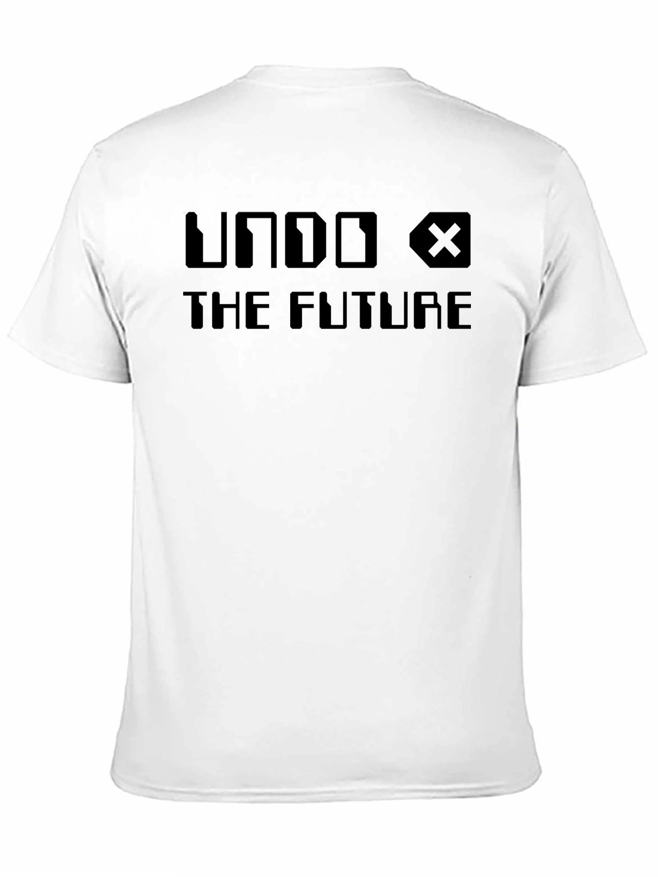 Undo The Future Black Graphic T-Shirt