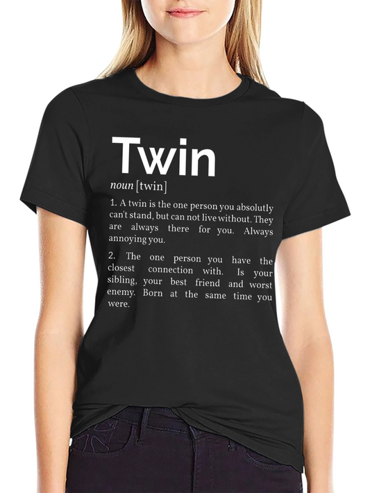 Twin Definition Black T-Shirt